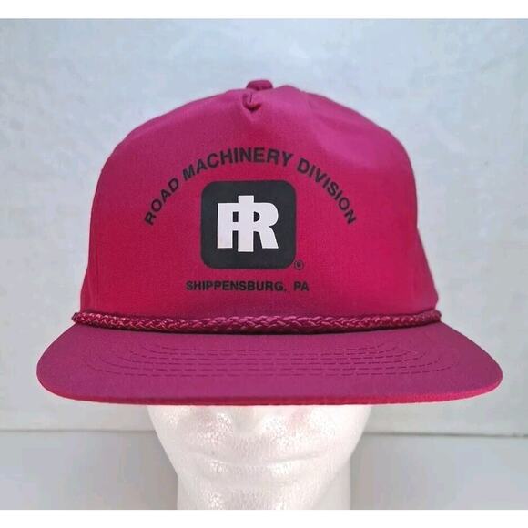 Unbranded Other - Vintage Road Machinery Division Trucker Hat Cap Rope Snapback Purple